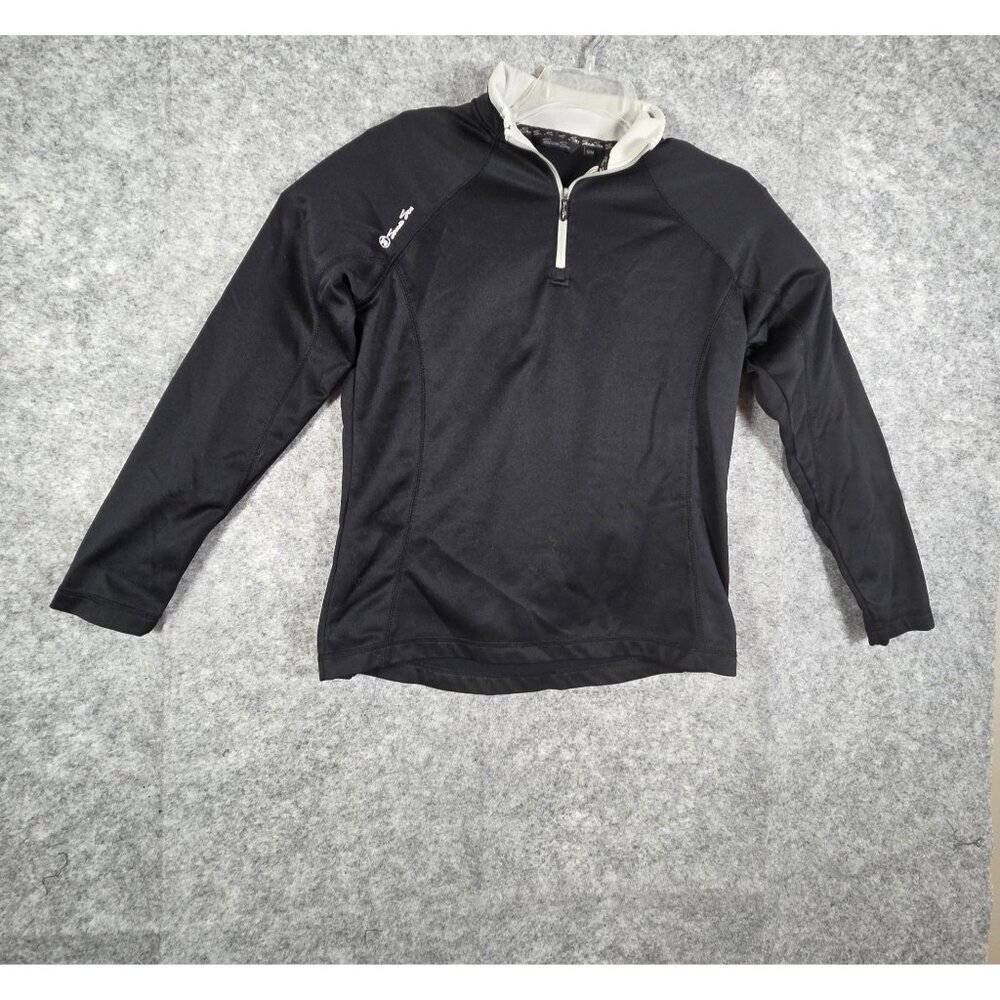 Second Skin Women's Long Sleeve 1/4 Zip Black Size M